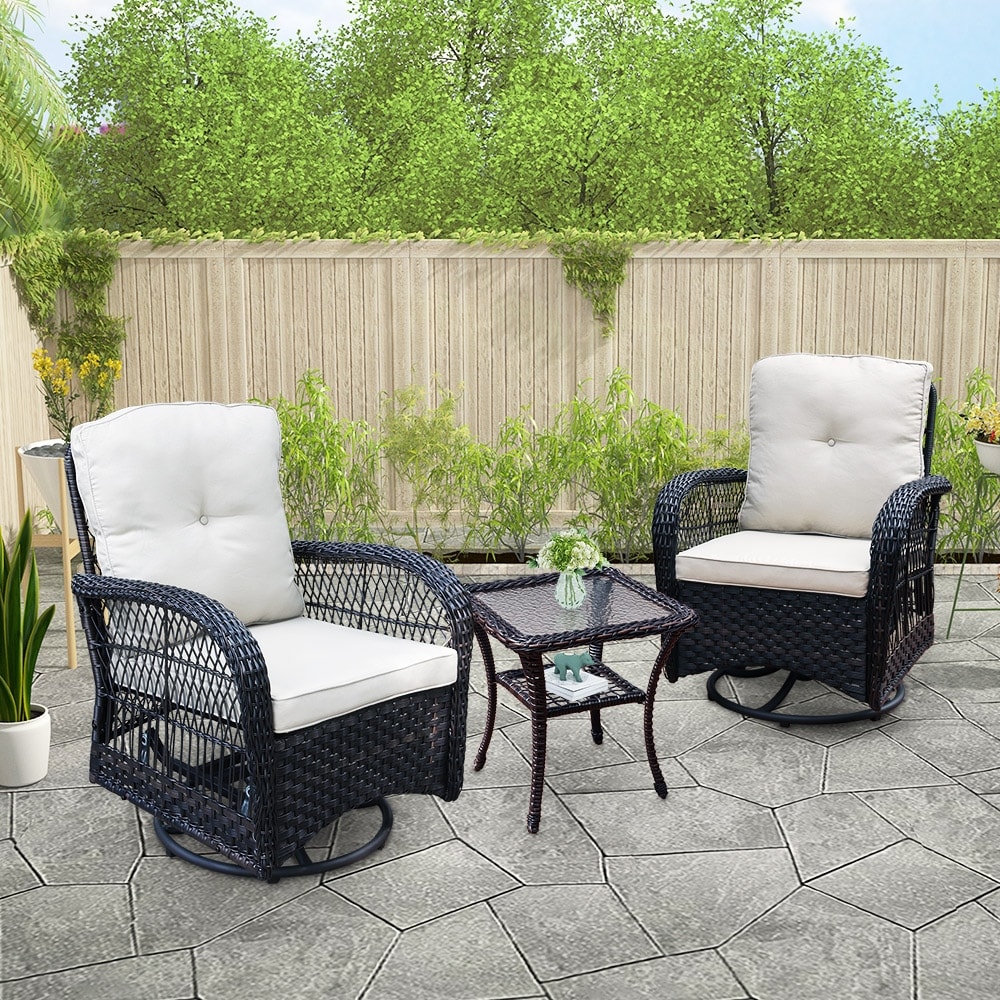Swivel conversation set outlet