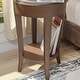 preview thumbnail 16 of 15, COSIEST 2-Tier Round Accent End Table with Shelf