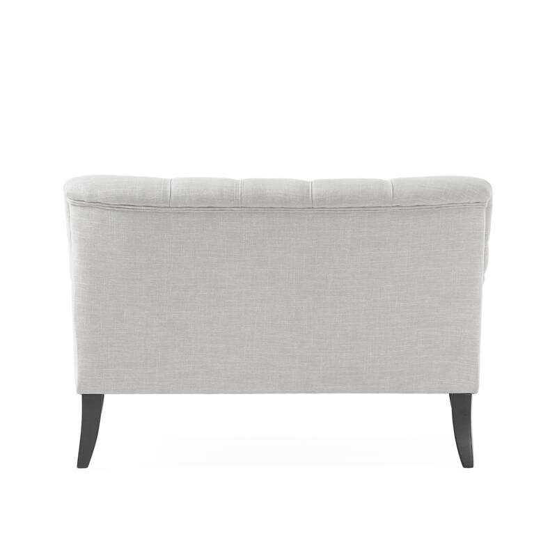 Nicole Polyester Blend Fabric Settee by Christopher Knight Home - 29.25"L x 43.75"W x 30.50"H