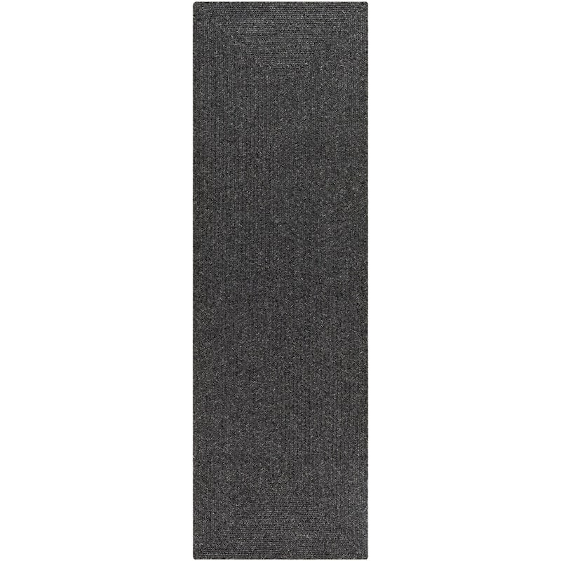 Livabliss Sharrah Indoor/ Outdoor Solid Braided Area Rug
