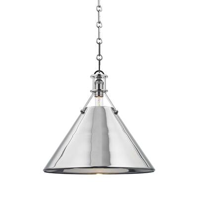 Hudson Valley Lighting Metal No. 2 Single Light 16" Wide Pendant