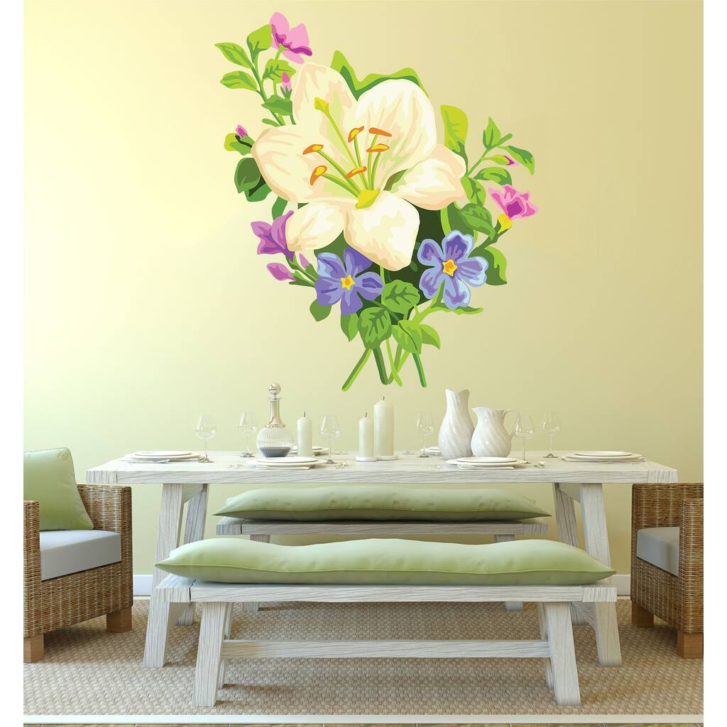 Lily Decal, Lily Sticker, Lily Wall Decal, Lily Wall Sticker