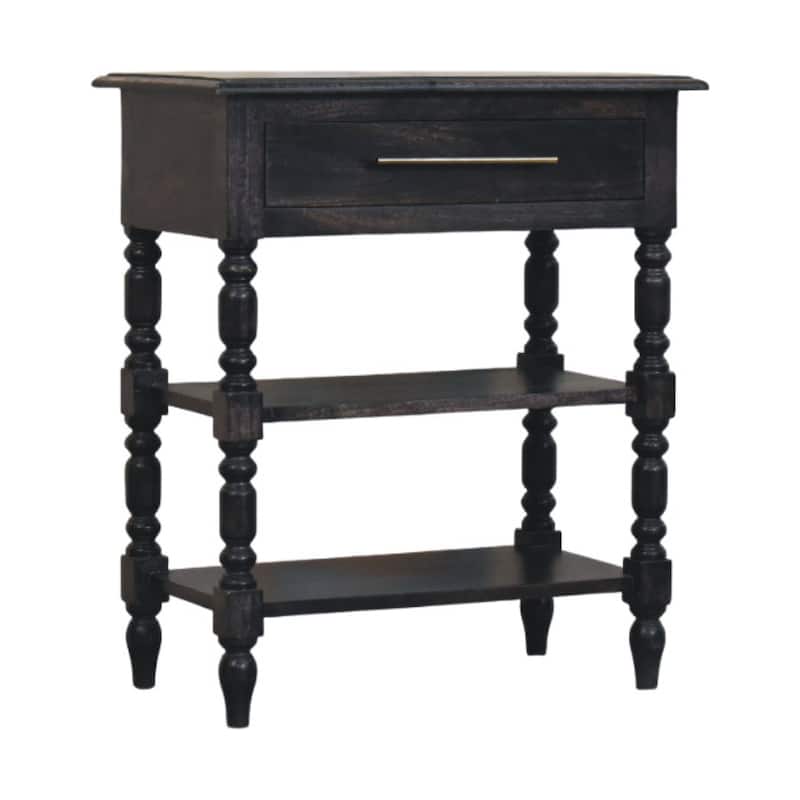 Solid Wood Heritage Turned-Leg Side Table