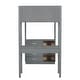 preview thumbnail 17 of 18, Twin Size Teddy FleeceLoft Bed Wood Bed,Storage Shelf, Drawers, and Desk,Convertible Desk,Soft Padding and Plush Fabric,Gray