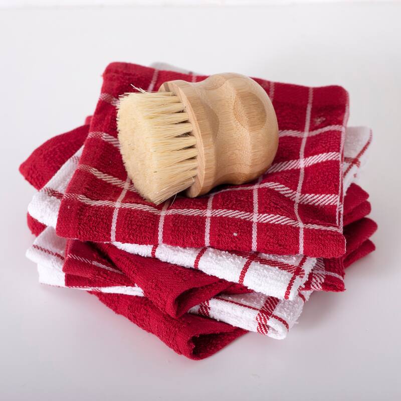 RITZ Terry Check Dish Cloths (Set of 6)