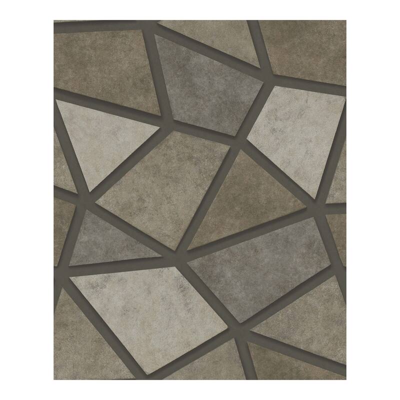 Fine Decor Coty Brown Mosaic Wallpaper - 20.5 x 396 x 0.025