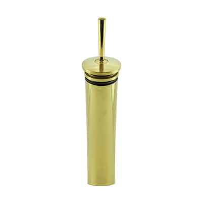 Tall Waterfall Faucet Heavy Cast Brass Gold PVD Round Renovators Supply