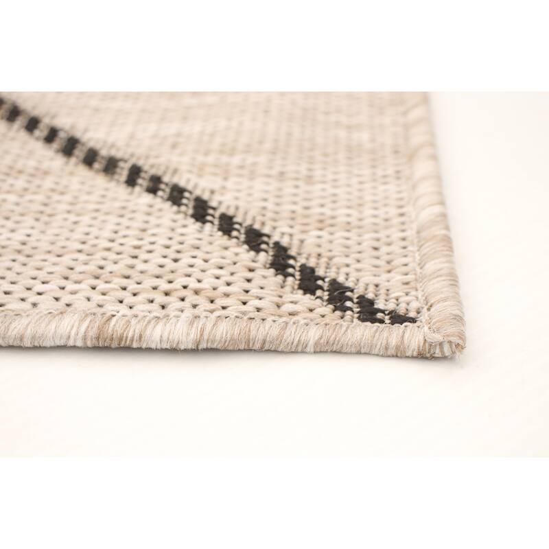 ECARPETGALLERY Sisal Abstract Tropical Rug