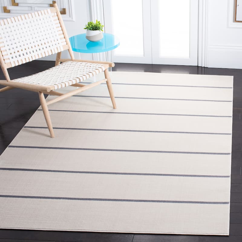 SAFAVIEH Orwell Fleda Modern Stripe Rug - 9' x 12' - Ivory/Grey