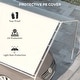 preview thumbnail 7 of 5, GDFStudio - Outdoor 9.6'x19.5' Easy-Install PE Carport Canopy Cover with UV Resistant & 48 Ball Bungee Cords