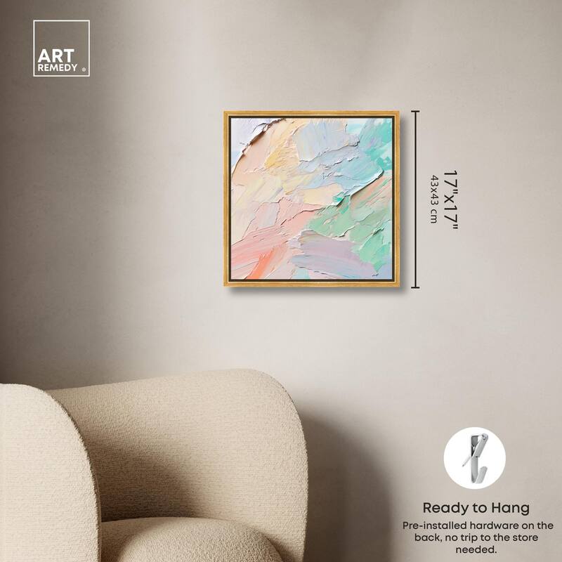 Flowing Mousse III Canvas by Art Remedy