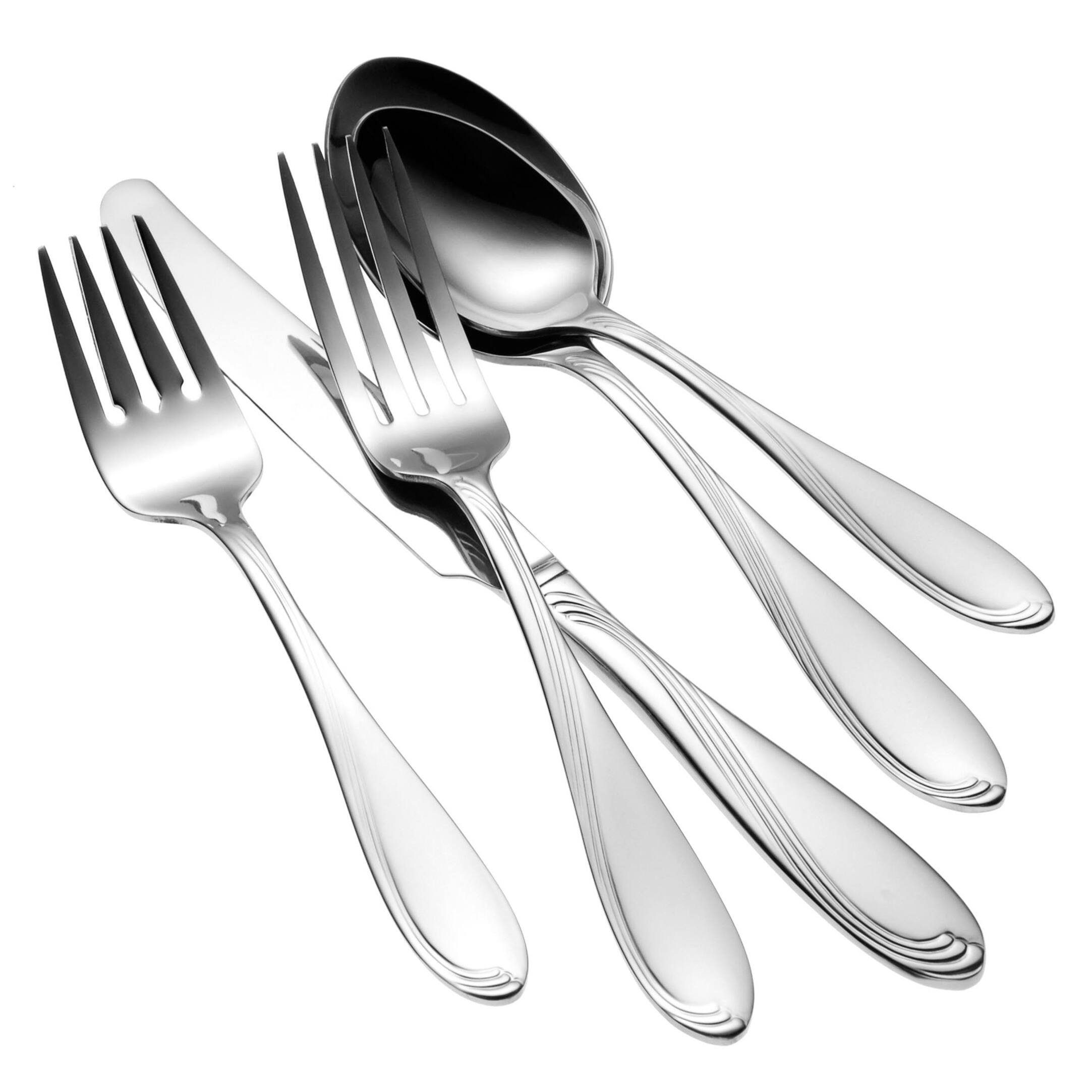 Oneida 18/8 Stainless Steel Scroll Salad/Dessert Forks (Set of 36