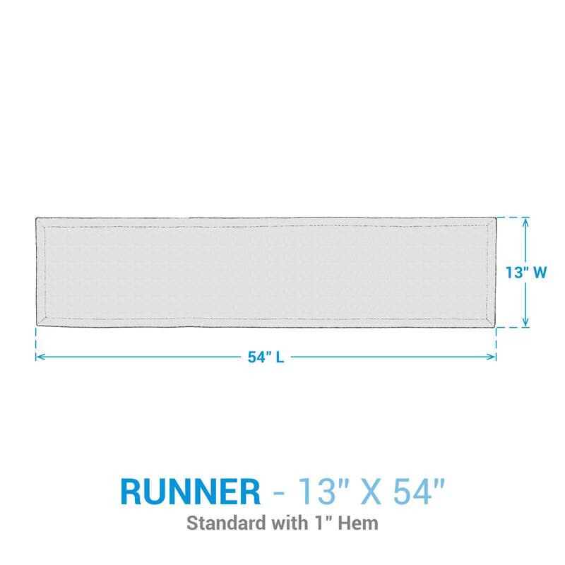 Split P Gray Mason Plaid Table Runner 54''L - 15" x 54"