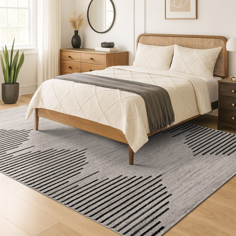 Bohemian Stripe Area Rug