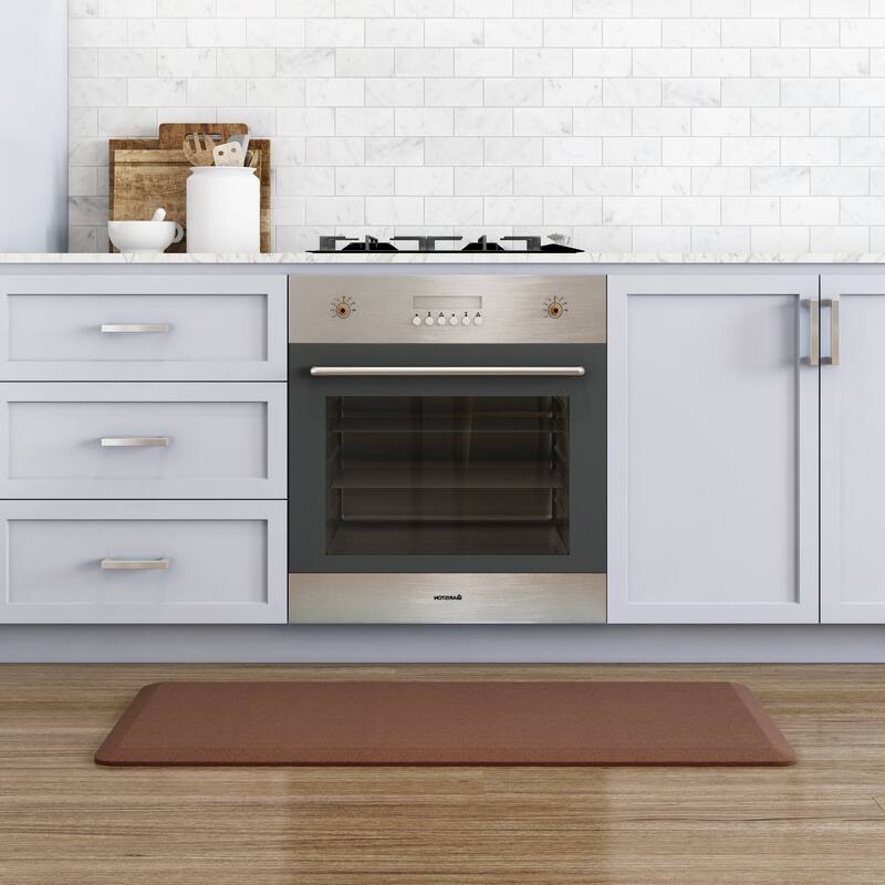 Designer Comfort Grasscloth Anti-Fatigue Kitchen Mat
