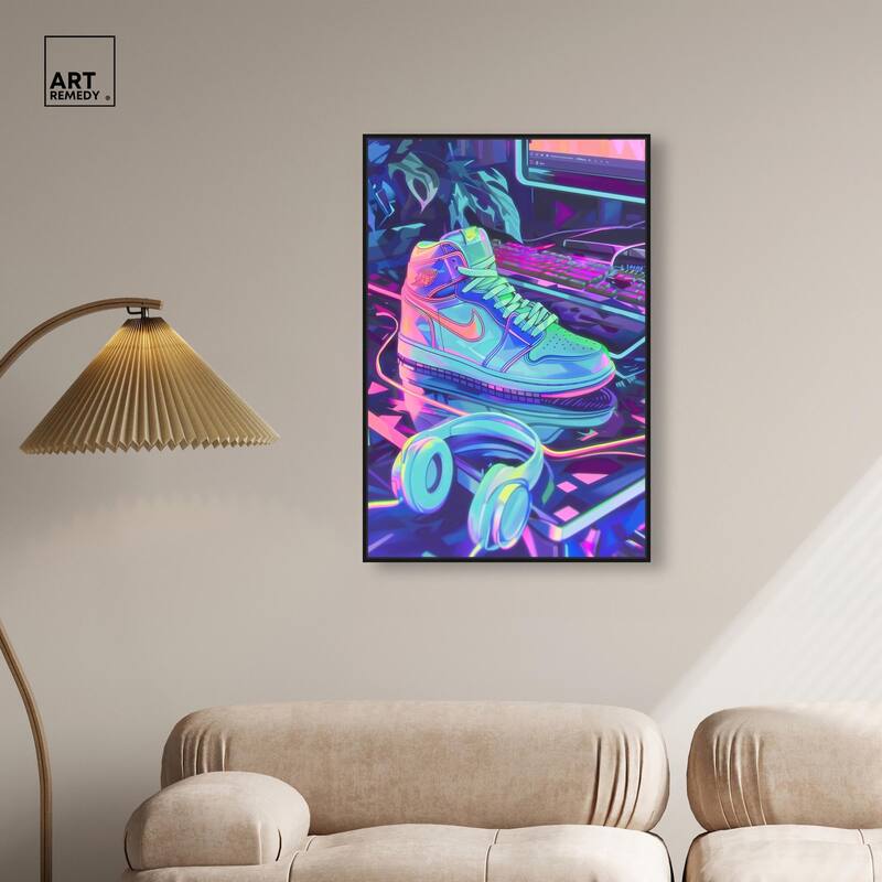 PC Gamer Sneaker Canvas by Art Remedy