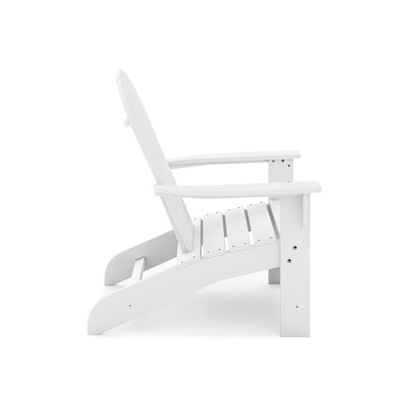 White Adirondack Chair - Premium Hdpe Poly Lumber For Pool, Patio, And Garden Elegance