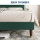 preview thumbnail 12 of 26, Twin Bed Frame Upholstered Platform Bed with Fabric Headboard, Non-Slip and Noise-Free
