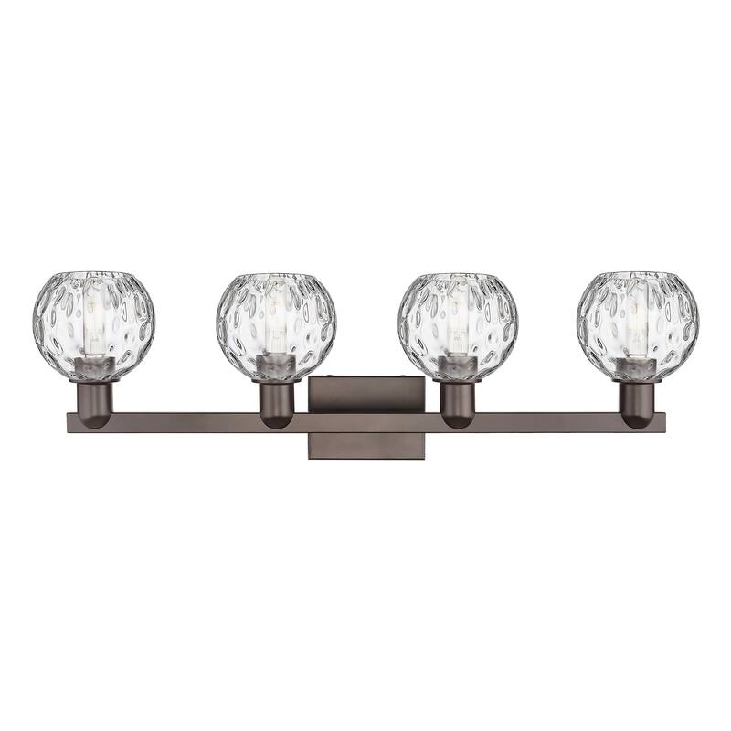 Innovations Lighting Endless Possibilities Arcadia - Athens Water Glass - 4 Light 33" Bath Vanity Light