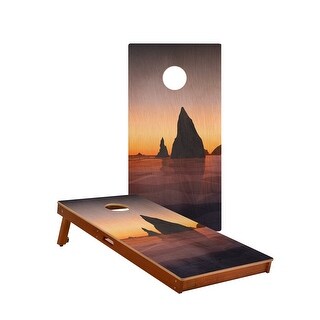 Olympic National Park Solid Mahogany All-Weather Cornhole Boards