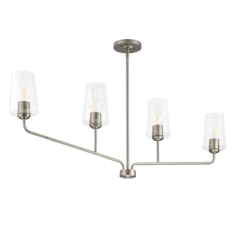 Progress Lighting P400441 Celino 4 Light 44" Wide Linear Chandelier - Brushed Nickel