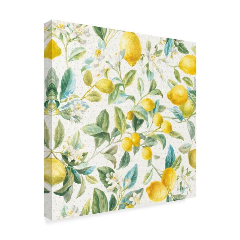 Danhui Nai 'Floursack Lemon Pattern Ia' Canvas Art