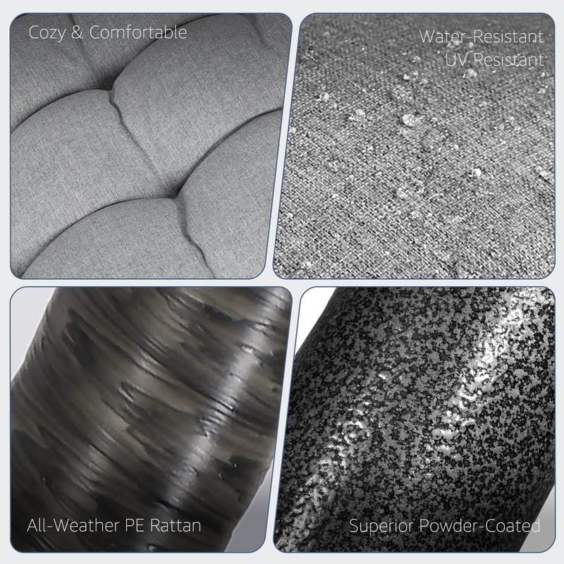 Oversized Outdoor Double Swing Egg Chair, 700 lbs Capacity 2-Person Hanging Egg Chair Swing with Cushion