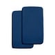 preview thumbnail 29 of 38, BreathableBaby All-in-One Fitted Sheet & Waterproof Cover for 36" x 18" Cradle Mattress (2-Pack) Navy