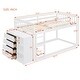 preview thumbnail 44 of 44, Espresso Twin Bunk Bed with 4 Drawers & 3 Shelves - Durable & Classic