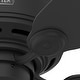 preview thumbnail 6 of 8, Hunter 42" Low Profile IV Flush Mount Ceiling Fan and Pull Chain, Matte Black - Traditional, Transitional