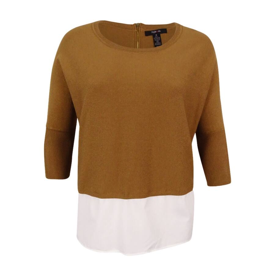 Style & Co. Women's Plus Size Layered-Look Sweater