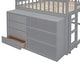 preview thumbnail 60 of 71, Twin and Full Bunk Bed with 4 Drawers and 3 Shelves