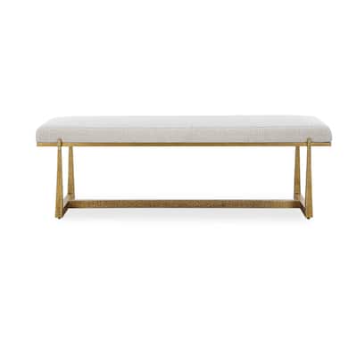 Uttermost Midas Antique Gold Bench