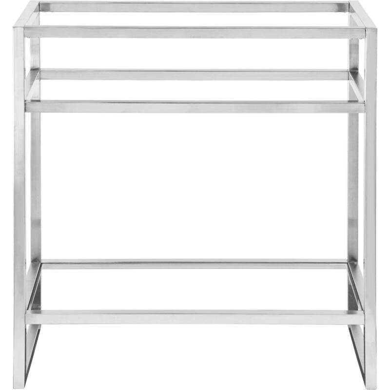 James Martin Vanities Boston 31-1/2" Stainless Steel Sink Console Base - Brushed Nickel