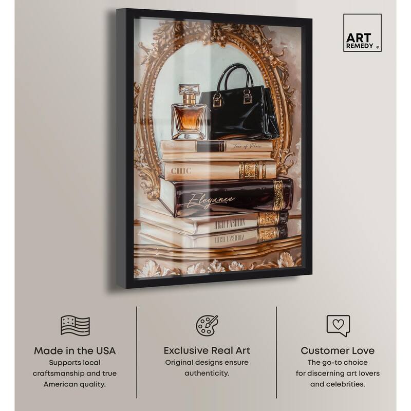 Elegant Glam by the Mirror Shadowbox by Art Remedy