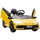 preview thumbnail 8 of 12, Realistic Lamborghini Aventador Kids Ride-On Car with Suspension System Yellow
