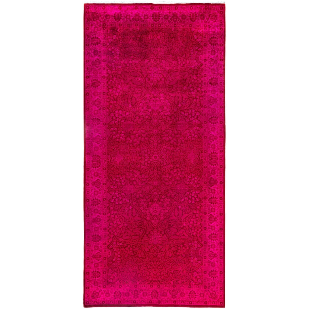 Overdyed One-of-a-Kind Hand-Knotted Area Rug - Pink - 4' 9" x 10' 2"
