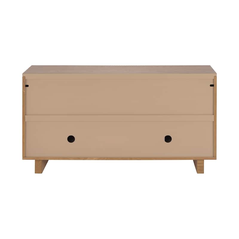 Christopher Knight Home - Lyra 59" Modern Sideboard Storage Cabinet with 4 Doors - Ash Veneer & MDF with Metal Handles