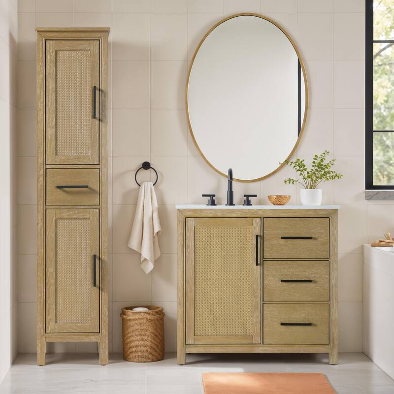 Winslow 16-28 Inch Bath Storage Cabinet
