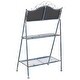 preview thumbnail 29 of 30, SAFAVIEH Outdoor Living Natum Victorian Iron 2-Tier Plant Stand. - 24.5" W x 15.8" L x 43" H
