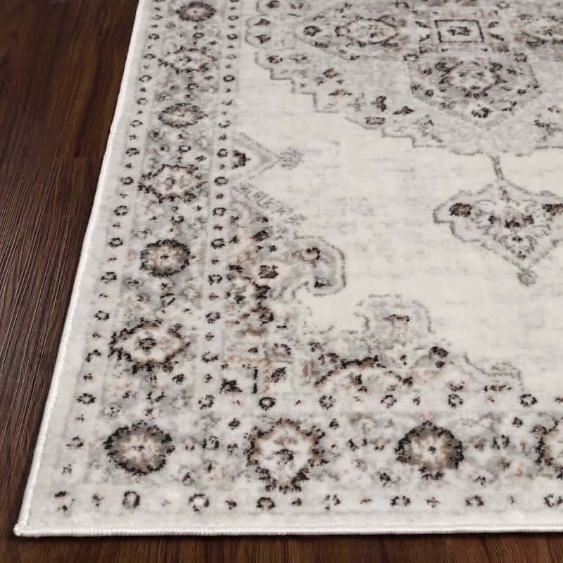 Superior Demelza Traditional Oriental Medallion Indoor Runner or Area Rug