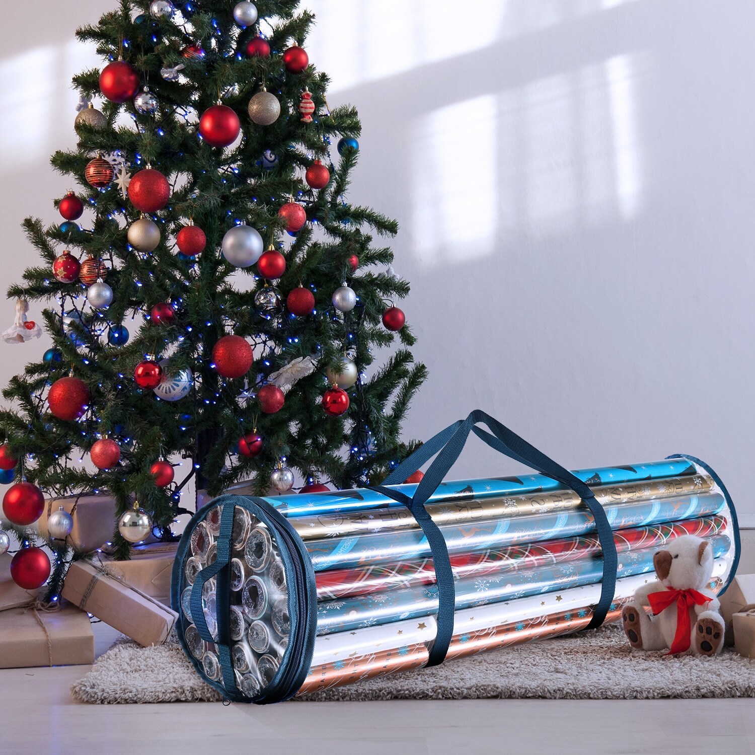 Hearth Harbor Premium Christmas Wrapping Paper Storage Bag 41