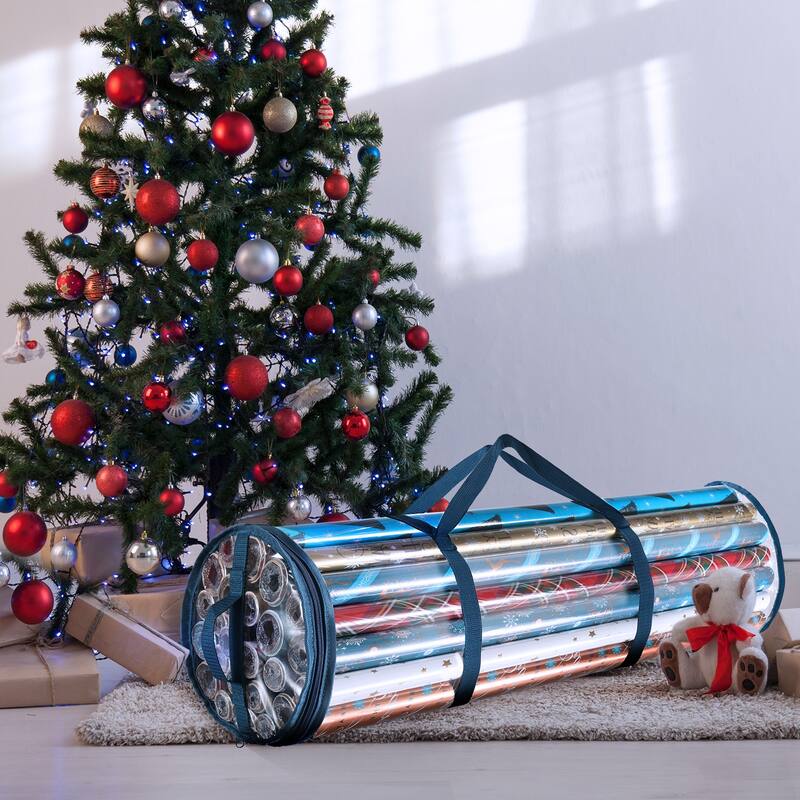 Empyrean Tear Proof Gift Wrapping Paper Storage Container - Premium Christmas Wrapping Paper Holder