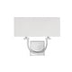 preview thumbnail 1 of 9, Savoy House Rhodes 2 Light 12" Tall Wall Sconce Polished Nickel