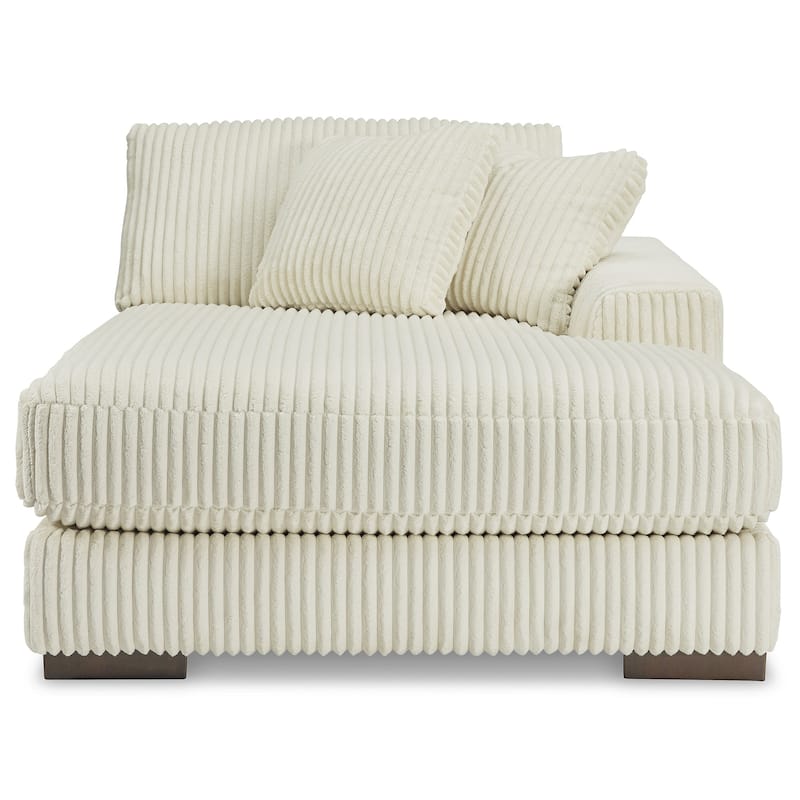 Signature Design by Ashley Lindyn White 2-Piece Sectional with Ottoman - 102" W x 70" D x 38" H