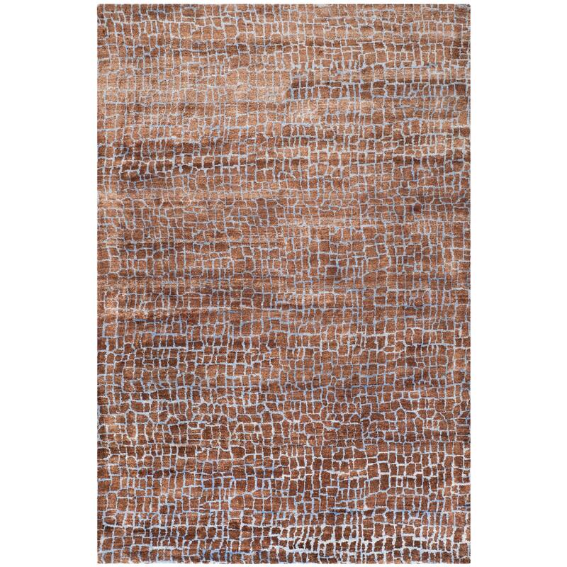SAFAVIEH Couture Hand-Knotted Luxor Maaike Banana Silk Rug