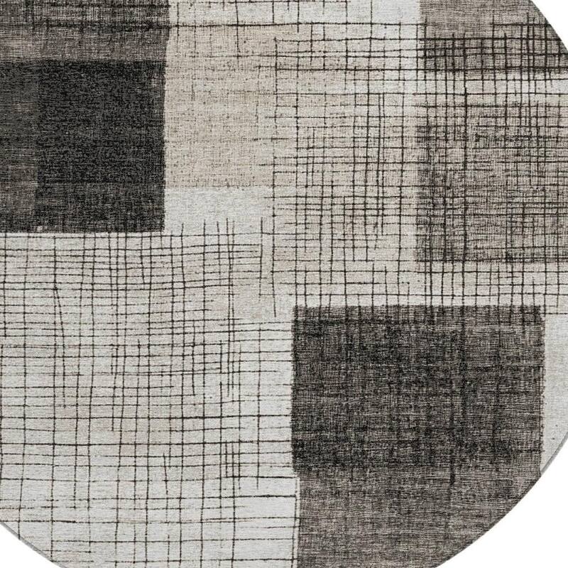 HomeRoots Geometric Transitional Rectangle Outdoor Rug