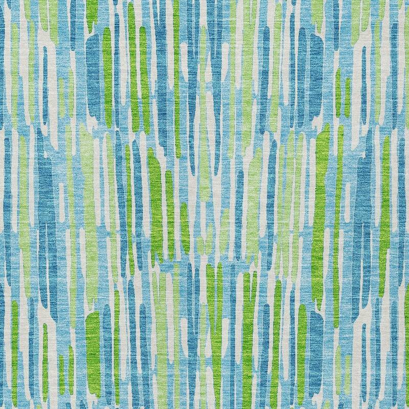 HomeRoots Abstract Transitional Rectangle Outdoor Rug