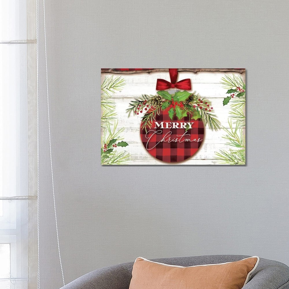 iCanvas "Merry Christmas Ornament" by Mollie B. Canvas Print
