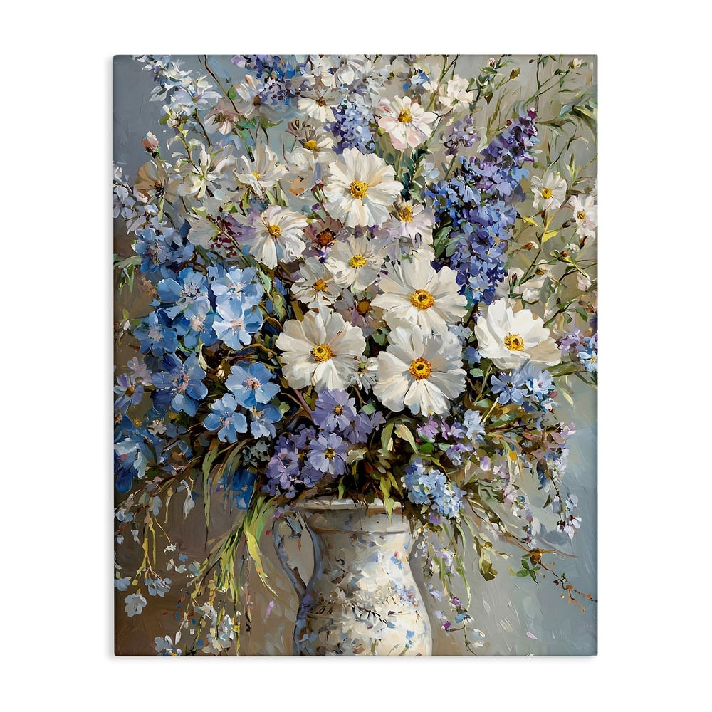 Stupell Flowers in Chinoiserie Vase Canvas Wall Art Design By Franklyn Gregory